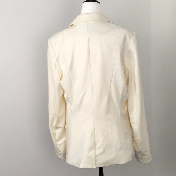H&M 💕2/$30💕 White Blazer | Size 12 Women's - Picture 2 of 6